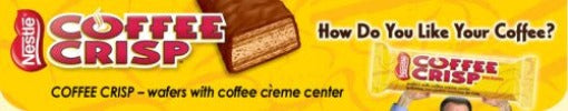Nestle Coffee Crisp Chocolate Candy Bars, 50g/1.8oz, 24ct, (Imported from Canada)