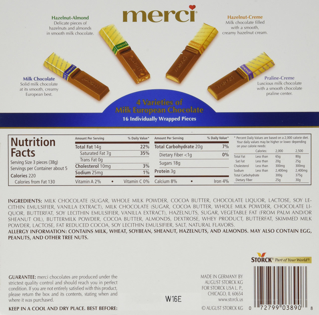 MERCI Assorted Milk Chocolates (200g , 7oz) {Imported from Canada}