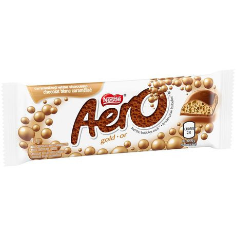 Nestle Aero Gold Caramelized White Chocolate Bar, 42g/1.4oz, {Imported from Canada}