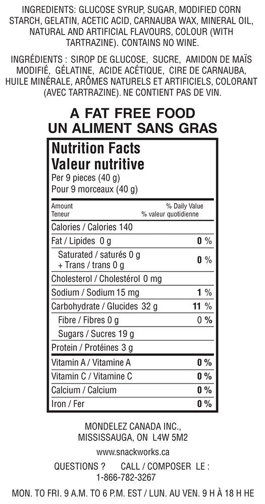 Maynards Wine Gums, 1kg/35.3 oz., {Imported from Canada}