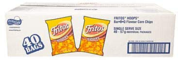 Box of FRITOS Hoops Barbecue Chips (40ct x 57g/2oz.) (Imported from Canada)