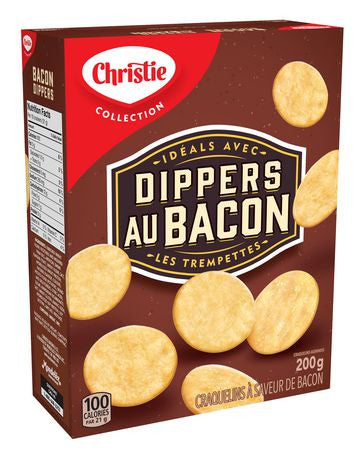 Christie Bacon Dippers Crackers, 200g/7.05 Ounces, 12 Count, {Imported from Canada}