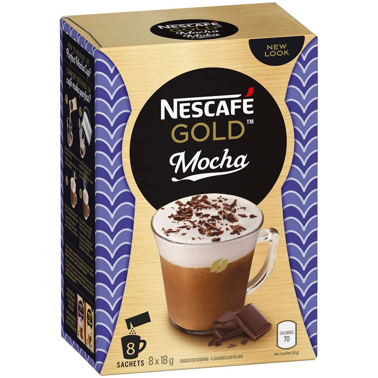 Nescafe Mocha Cappuccino, 8x18g (6pk, 48 Cups) {Imported from Canada}