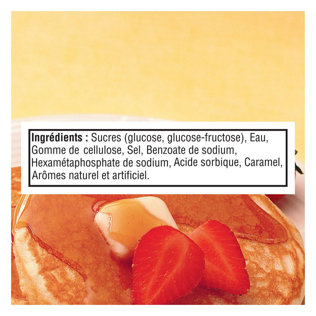 Pearl Milling Company Pancake & Waffle Syrup, Original - 710ml (24.8 fl. oz) - French Ingredients Label