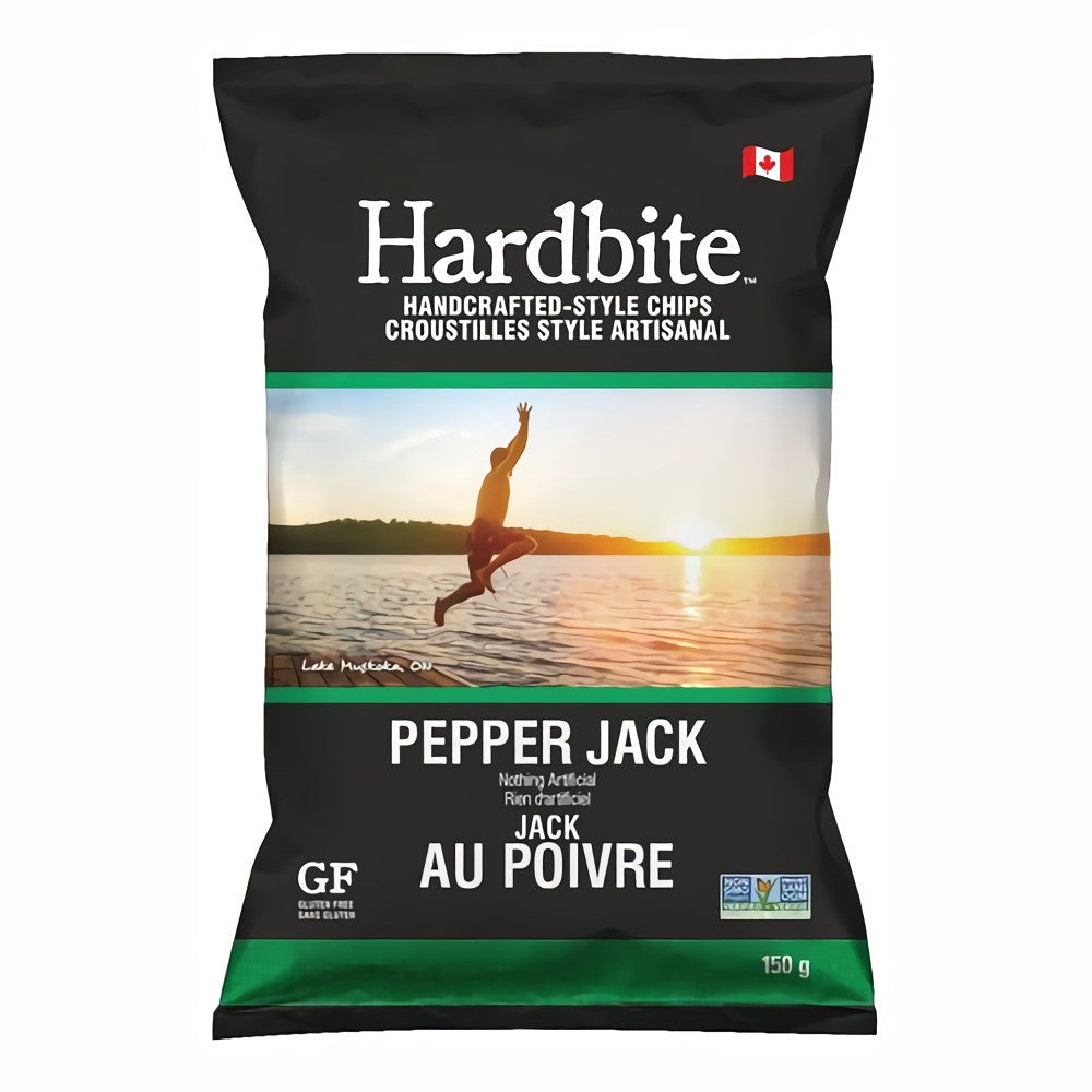Hardbite Pepper Jack All Natural Potato Chips, 150g/5.3oz., {Imported from Canada}