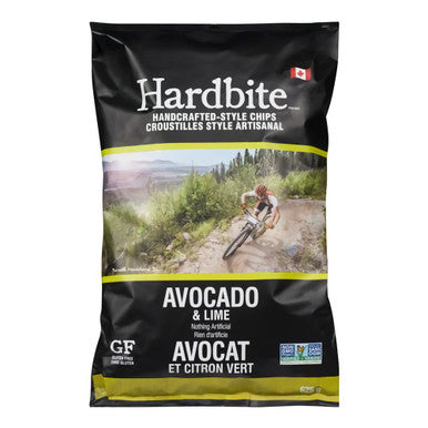 Hardbite Avocado Lime All Natural Potato Chips, 150g/5.3oz., {Imported from Canada}