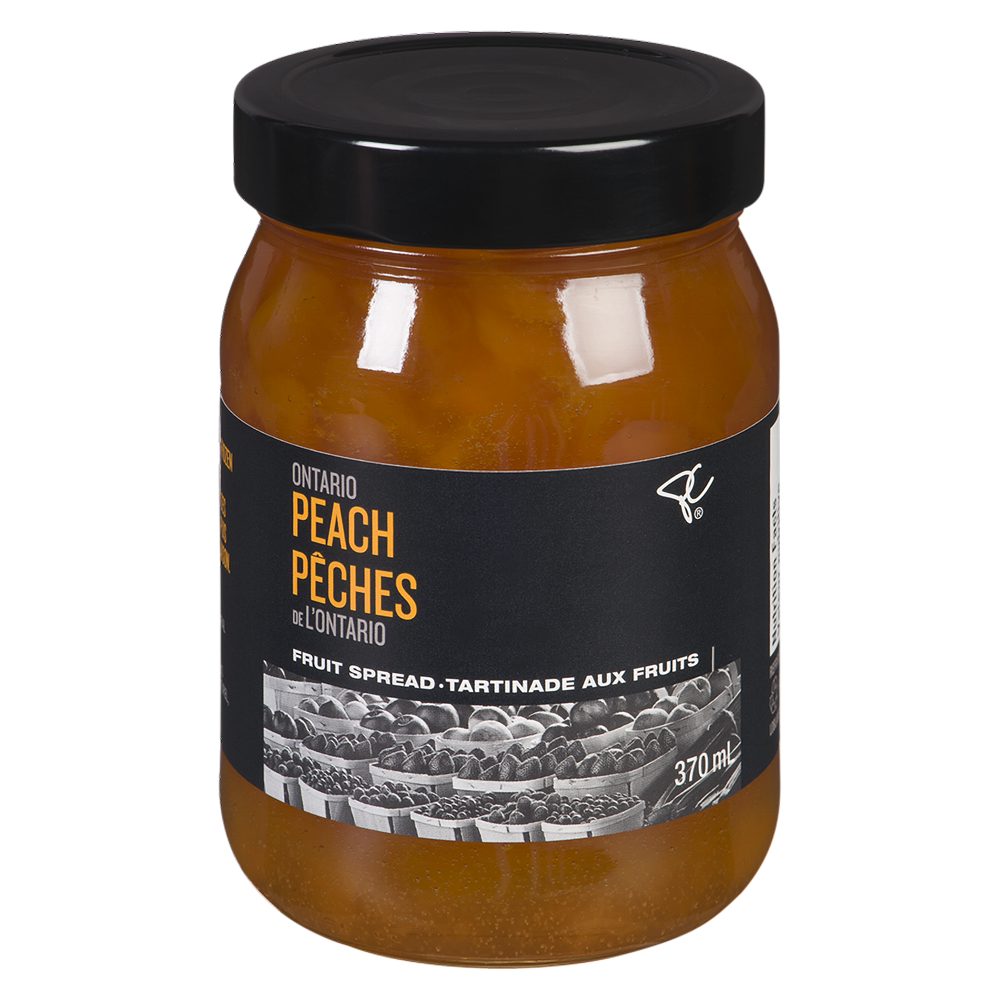 PC Black Label Ontario Peach Fruit Spread 370ml/12.5 oz. {Imported from Canada}