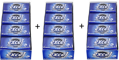 Excel Sugar-Free Mints, 34gm Tins, 8 Count, 3pk., (Winterfresh) {Imported from Canada}