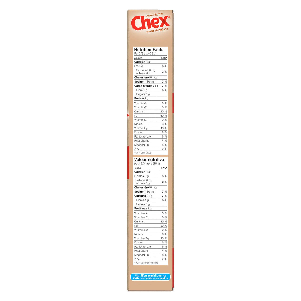 Chex Special Edition Gluten Free Peanut Butter Cereal, 340g/12 oz, {Imported from Canada}