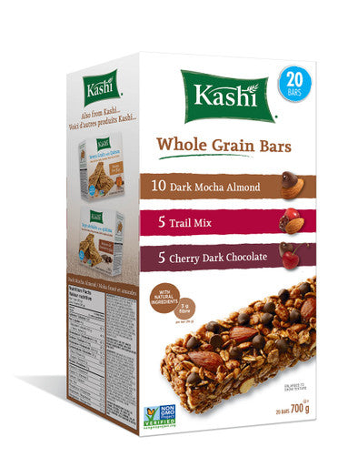 Kashi Chewy Bars, Jumbo Pack, 20ct, Variety, 700g/24.7oz, {Imported from Canada}