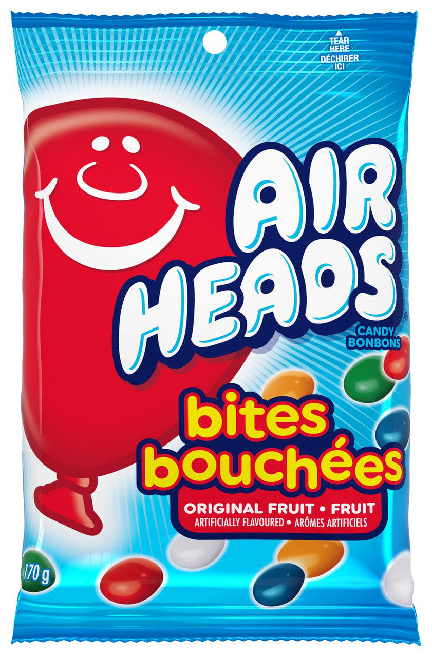 Airheads Candy Bites, Assorted Flavors, 170g/5.9 oz. Bag {Imported from Canada}