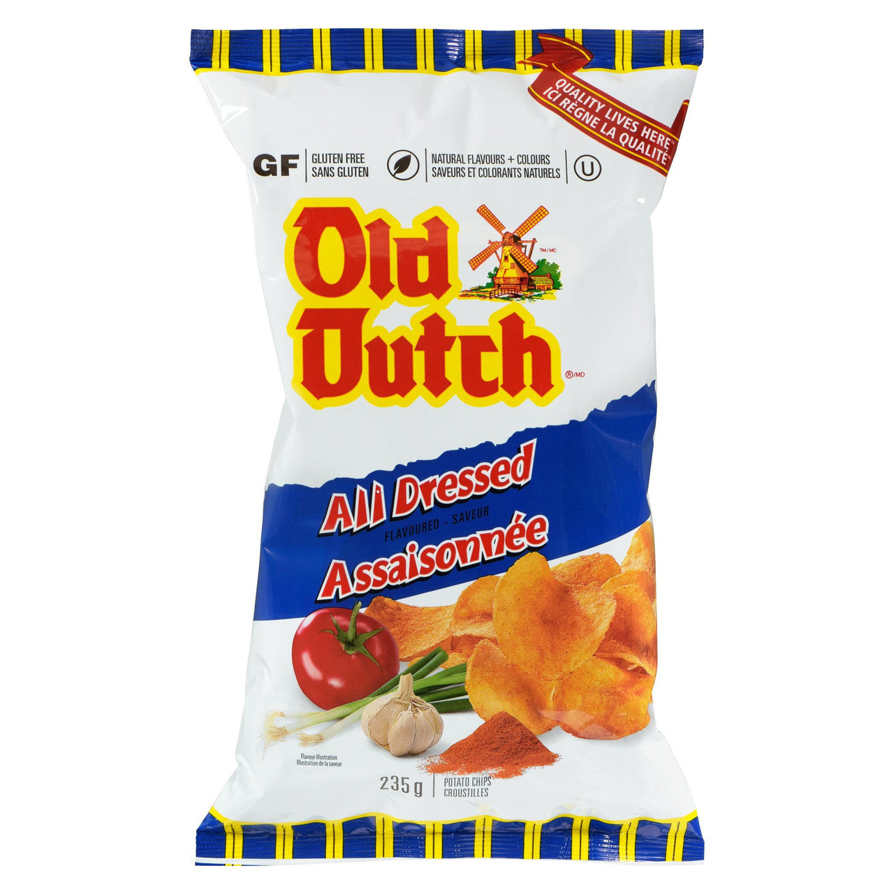 Old Dutch, All Dressed, Potato Chips, Gluten Free (255g/9 oz.) {Imported From Canada}