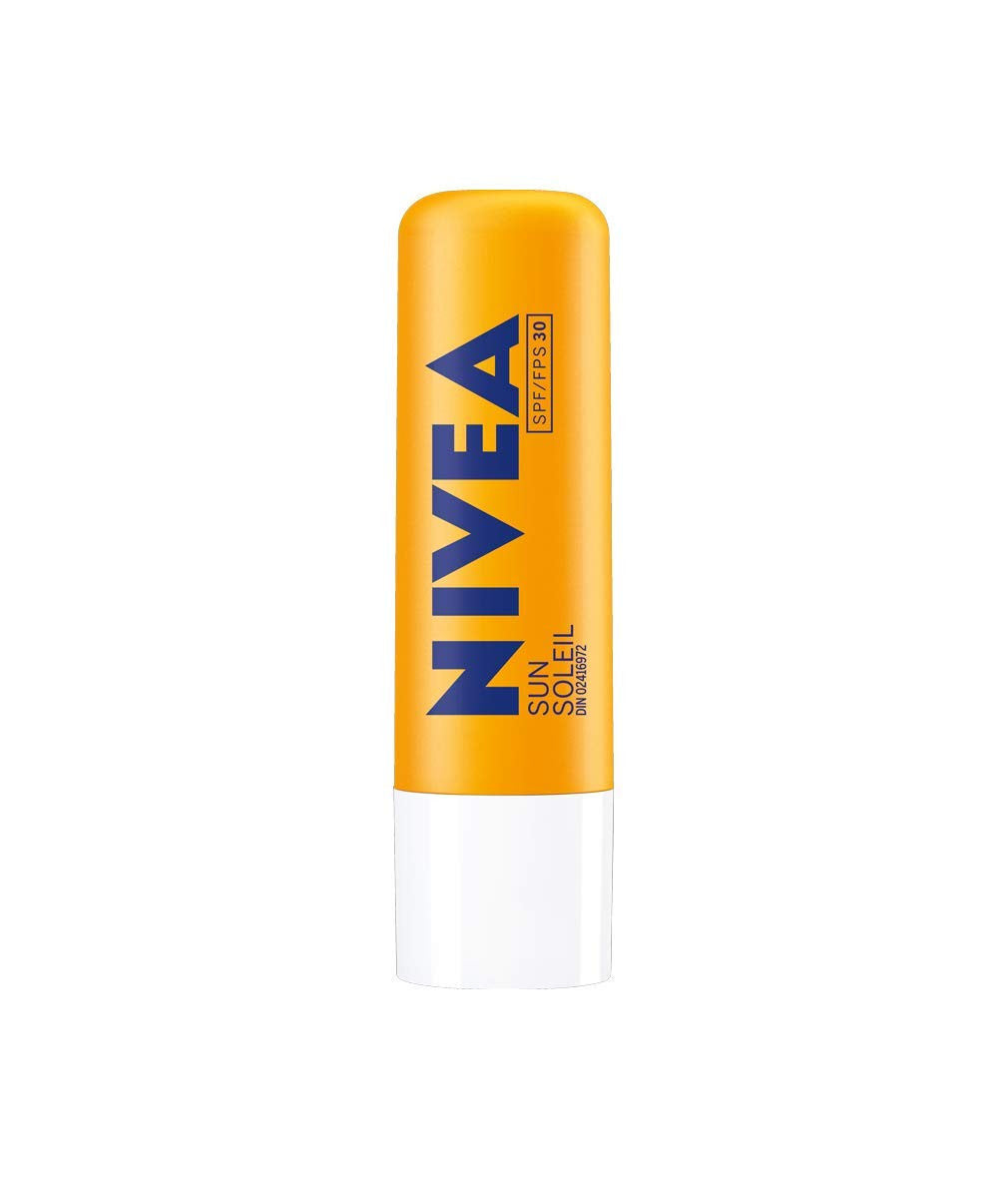 NIVEA Sun Caring Lip Balm Sticks with SPF 30, Duo Pack (2 x 4.8 g)(Imported from Canada)