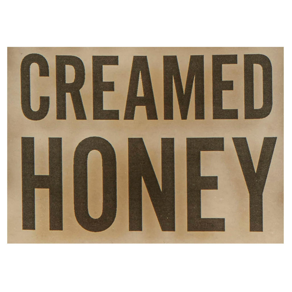 Peace River Unpasteurized Pure White Honey, 500g/17.6 oz., Jar, creamy honey label.