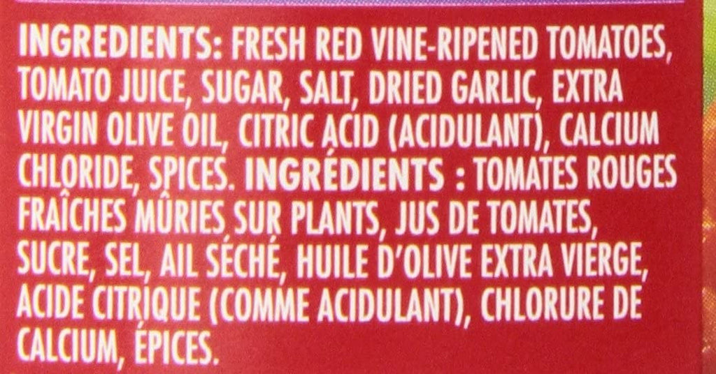 Aylmer Accents Tomatoes, Garlic & Olive Oil, 540ml/18.3 oz., {Imported from Canada}