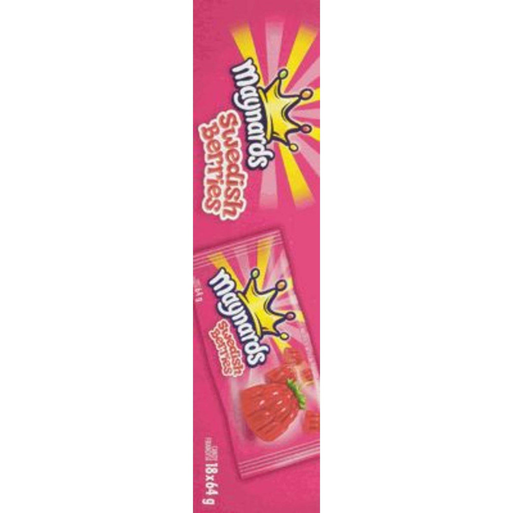 Maynards Swedish Berries Gummy Candy, 64g/2.2oz., 18 Pack {Imported from Canada}