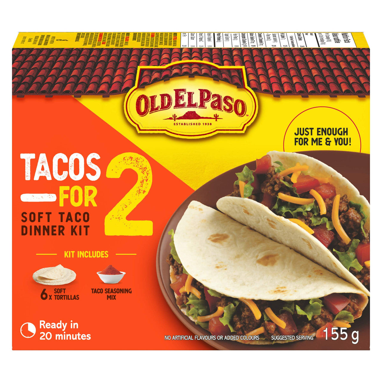 Old El Paso Tacos For Two Hard Taco Dinner Kit, 155g/5.5 oz., {Imported from Canada}