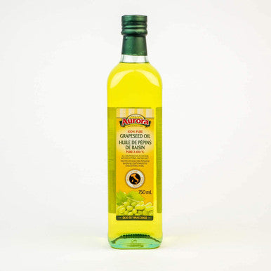 Aurora Grapeseed Oil, 750ml/25.4 fl. oz., {Imported from Canada}