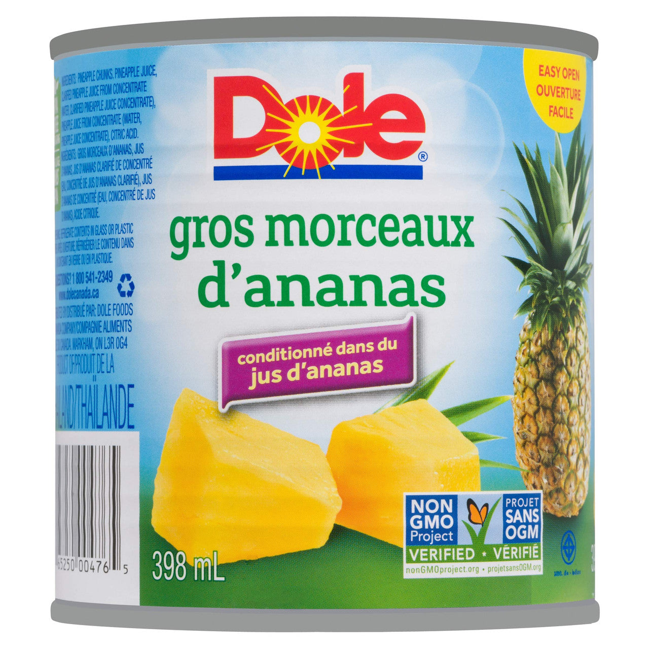 Dole Pineapple Chunks 398 ml/13.5 oz., Can {Imported from Canada}