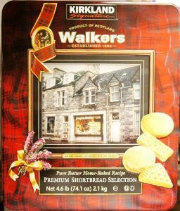 Kirkland Signature Walkers Scotland Premium Shortbread Selection of 4 Variety Flavors - 4.6 lb Box