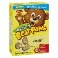 Dare My First Bear Paws - Vanilla - 150g/5.3 oz., {Imported from Canada}