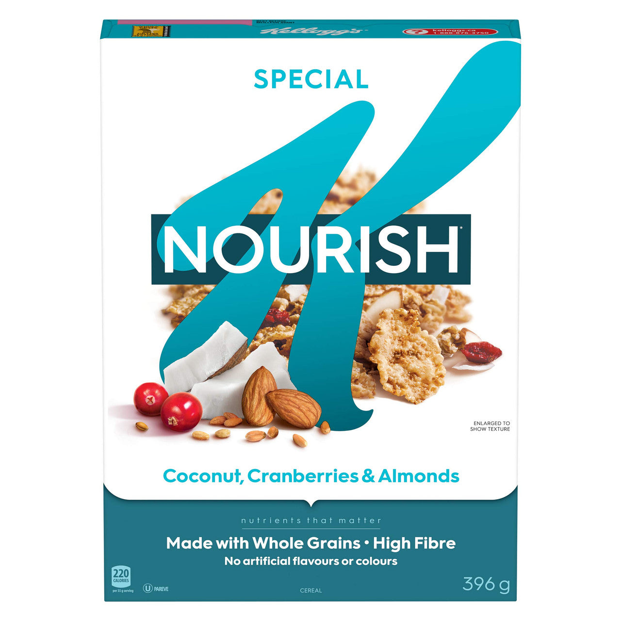 Kellogg's Special K Nourish Coconut, Cranberries and Almonds, Cereal 396g/14oz., {Imported from Canada}
