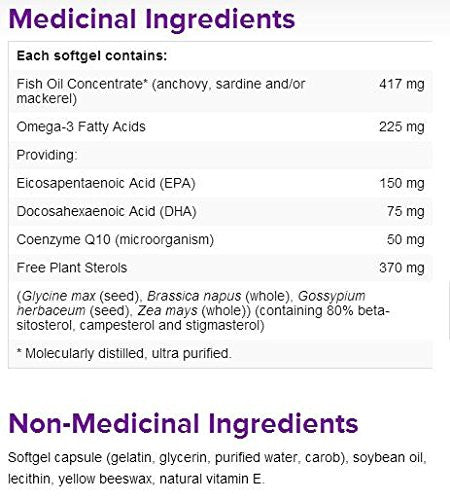 Webber Naturals Omega-3 & Coq10 with Plant Sterols, 200 Softgels (2pk)