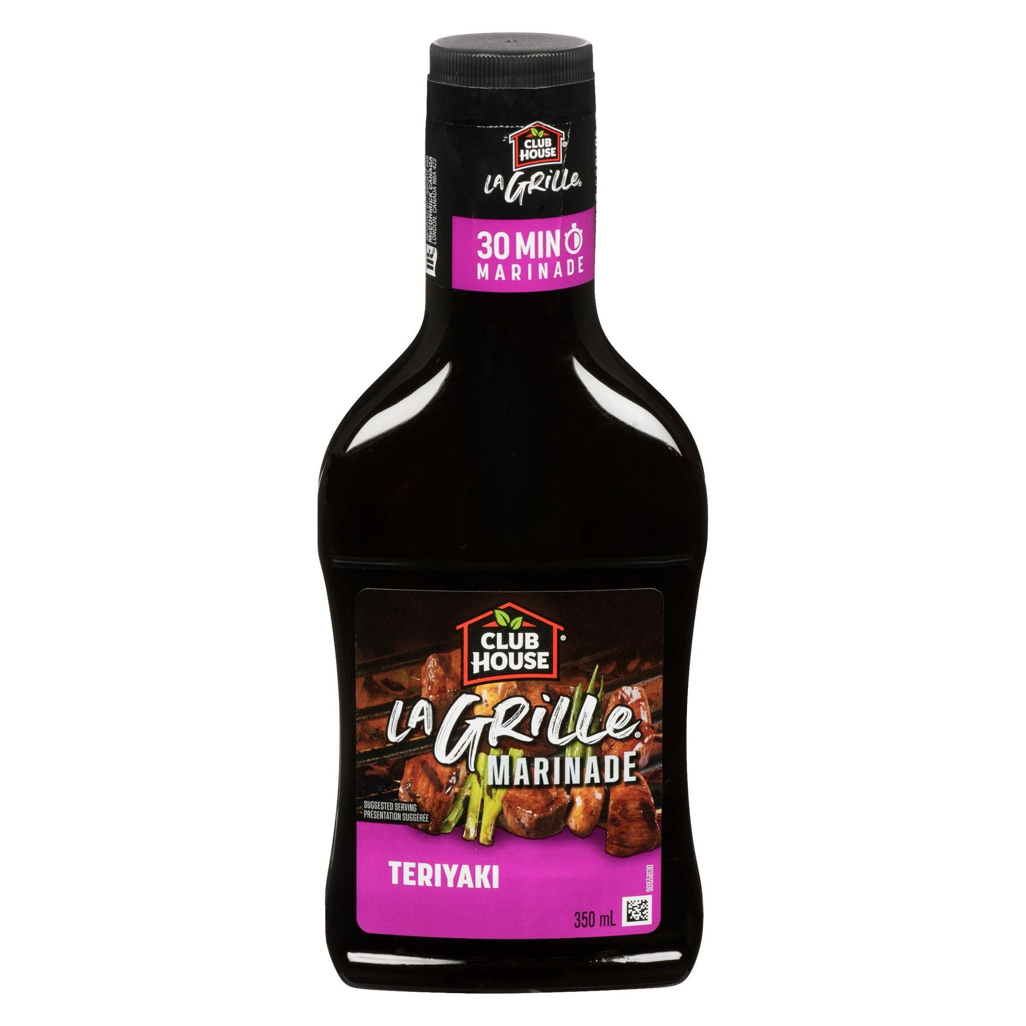 Club House La Grille Teriyaki Marinade 350ml, front of bottle.
