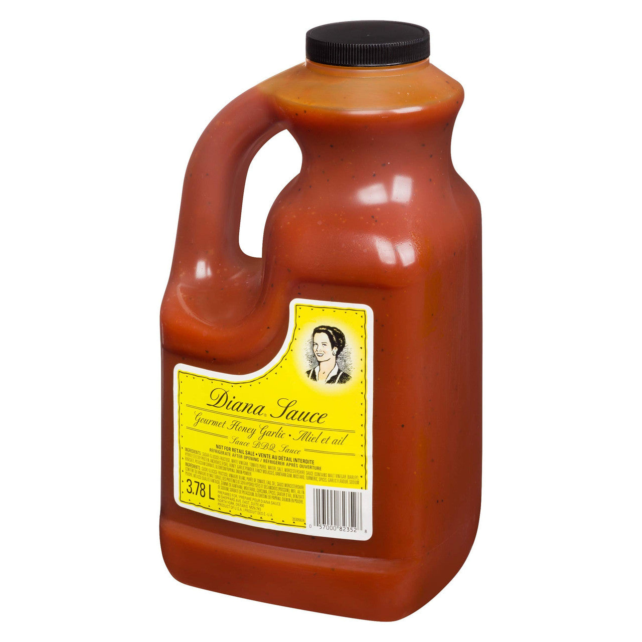 Diana Honey and Garlic BBQ Sauce 3.78 L/ 1 Gallon Jug, {Imported from Canada}