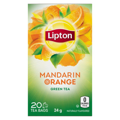 Lipton Green Mandarin Orange Tea, 20ct, (Imported from Canada)