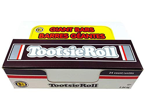 Tootsie Roll Giant Bars Candy, 85g/3 oz. per bar (24 Count) {Imported from Canada}
