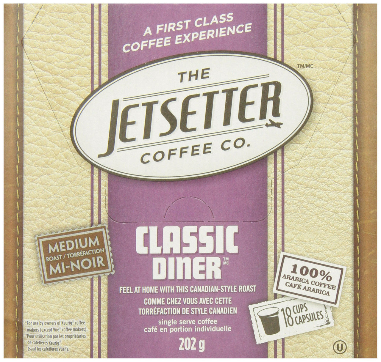 The Jetsetter Coffee Classic Diner, 18-Count, 202gm {Imported from Canada}