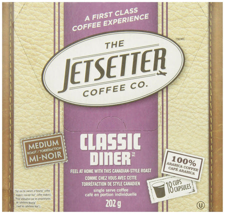 The Jetsetter Coffee Classic Diner, 18-Count, 202gm {Imported from Canada}