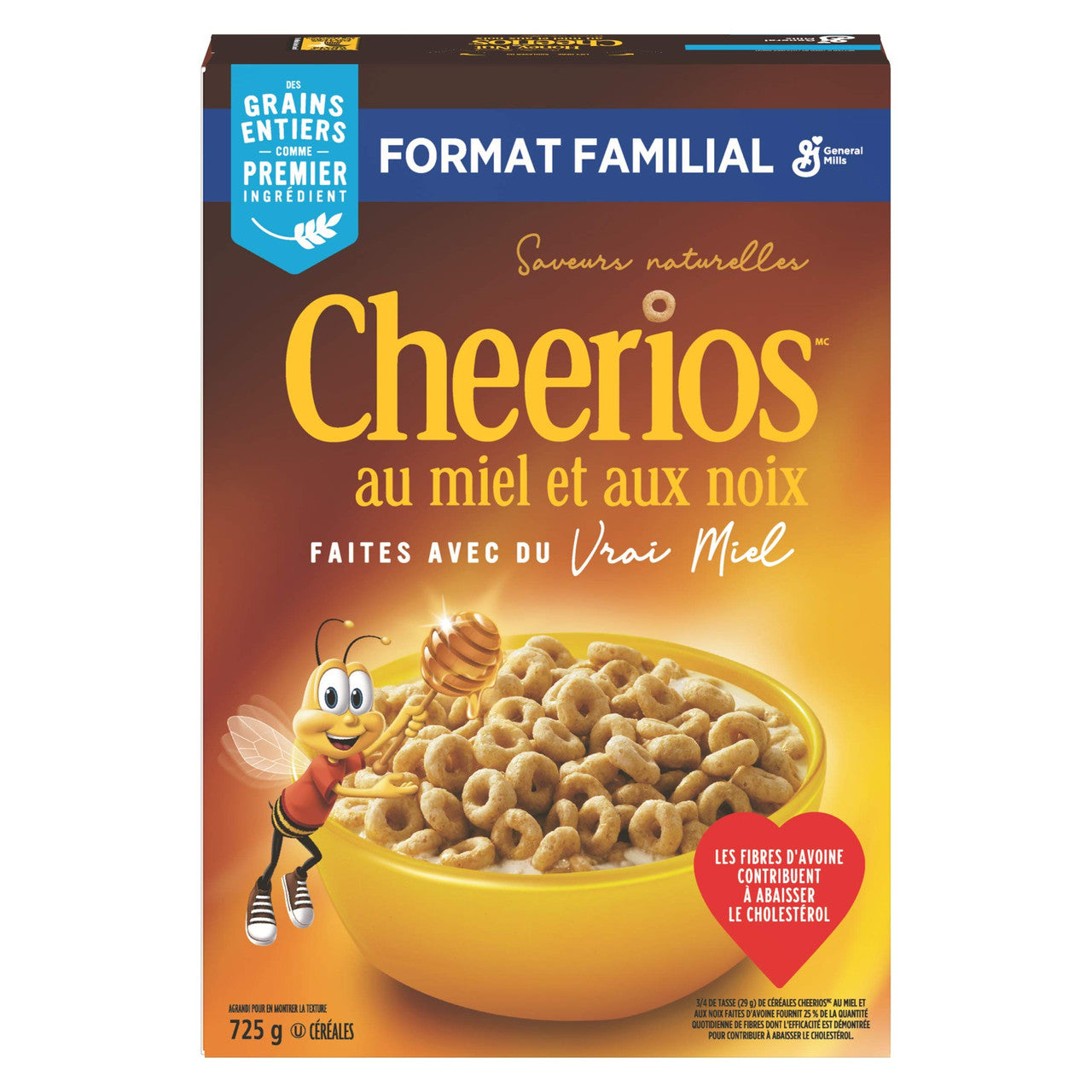 Cheerios Honey Nut Cereal Naturally Flavoured, 725g/25.6 oz., {Imported from Canada}