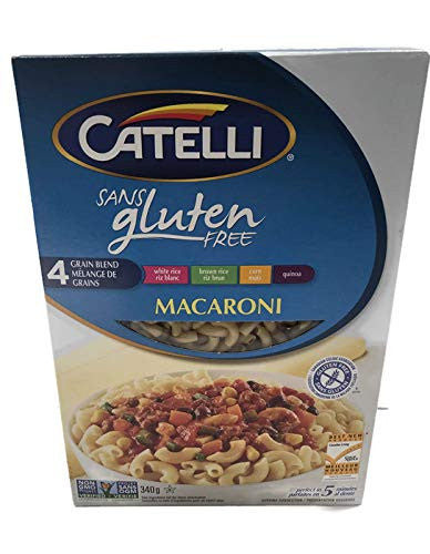 CATELLI Gluten Free Pasta Trio -FUSILLI, Spaghetti & Macaroni, 340g/12oz. Per Box, {Imported from Canada}