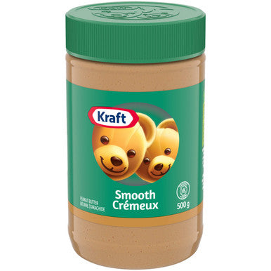 Kraft Peanut Butter Smooth, 500g/17.6oz, {Imported from Canada}
