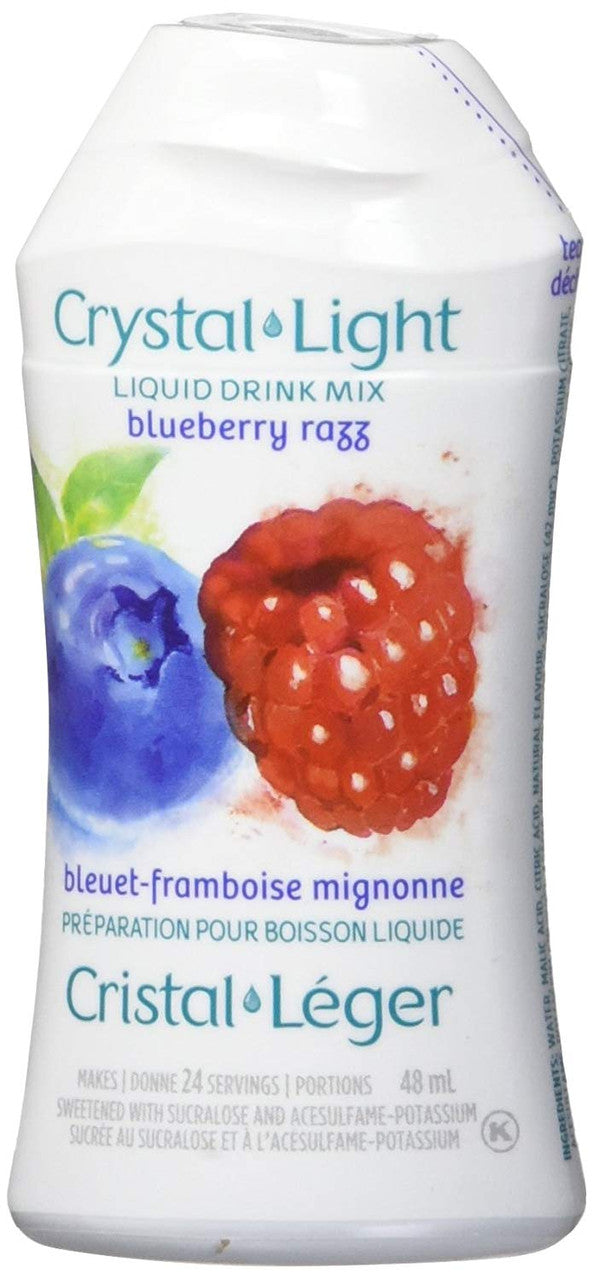 Crystal Light Blueberry Razz Liquid Drink Mix, 48mL, {Imported from Canada}