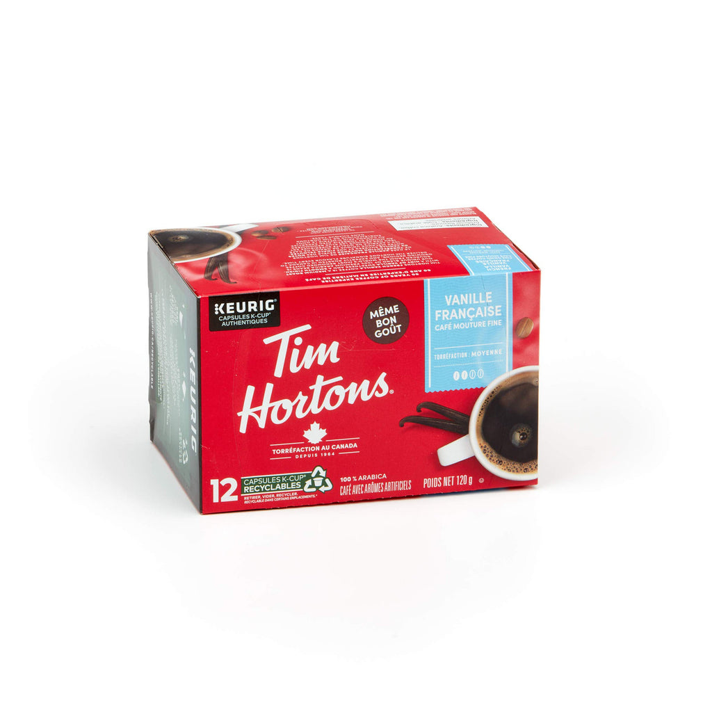 Tim Hortons, Keurig (K-Cups) French Vanilla Coffee, 12 Count, (Imported from Canada)