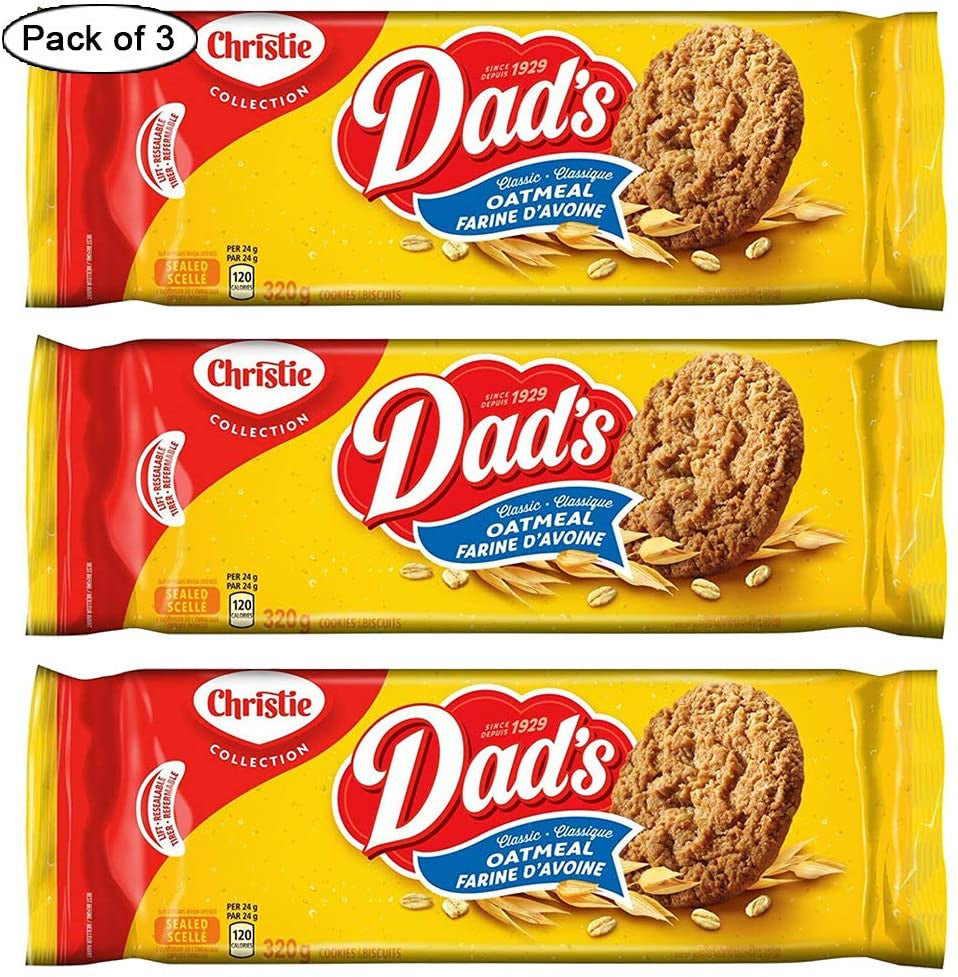 Dad's Oatmeal Original Cookies, 320g/11.3 oz. ( Pack of 3) {Imported from Canada}