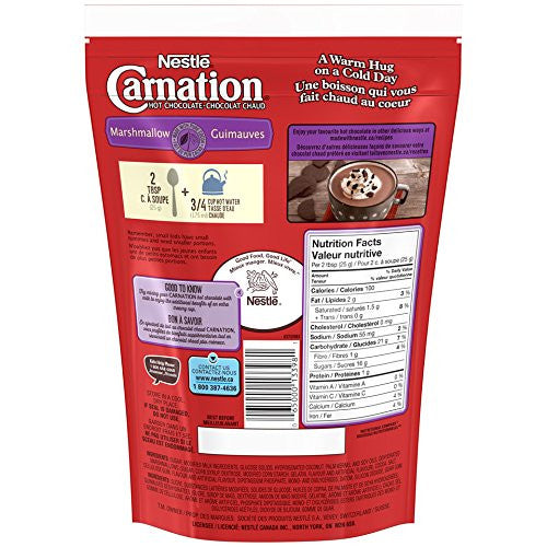 Nestle Carnation Hot Chocolate Marshmallow Mix, 450g/15.9oz, (Imported from Canada)