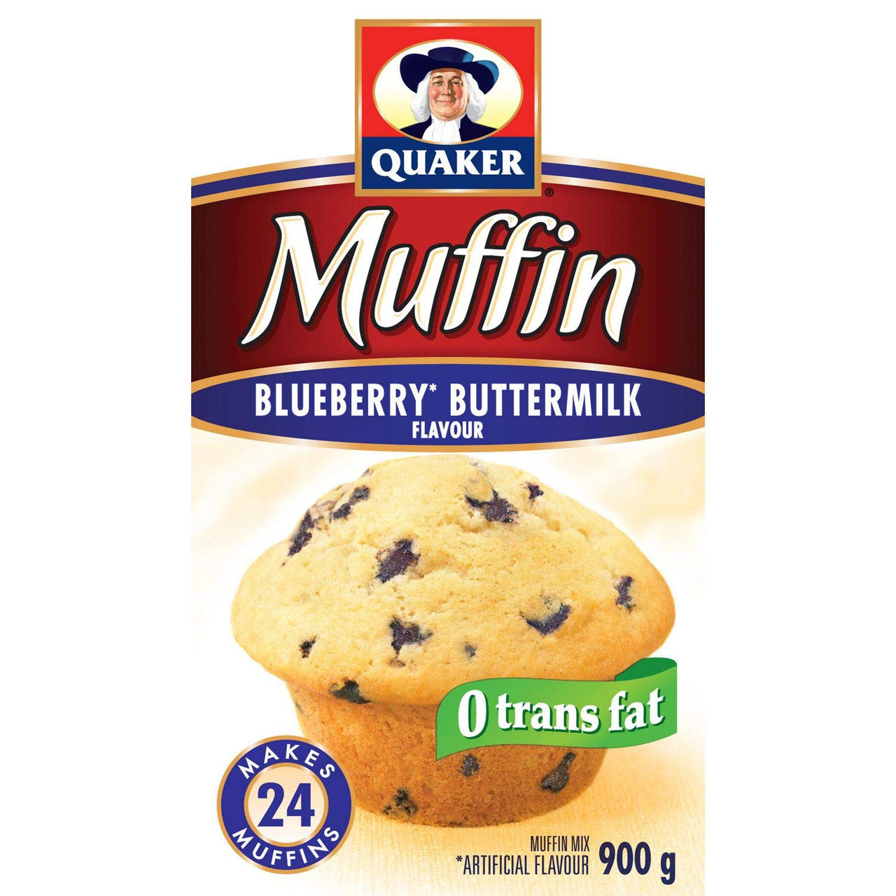 Quaker Muffin Mix Blueberry 900g makes 24 muffins {Imported from Canada}