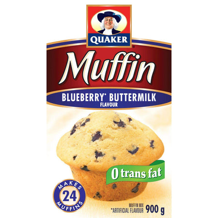 Quaker Muffin Mix Blueberry 900g makes 24 muffins {Imported from Canada}