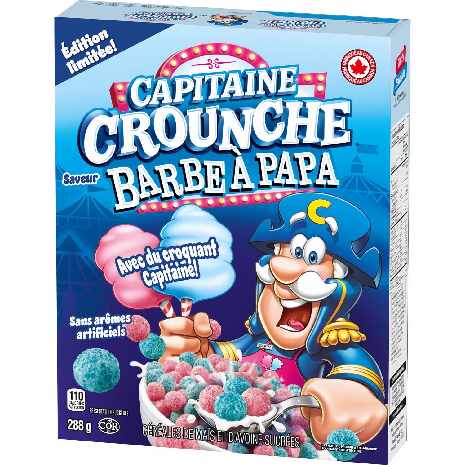 Cap'n Crunch Cotton Candy Crunch Cereal, 288g/10.1 oz