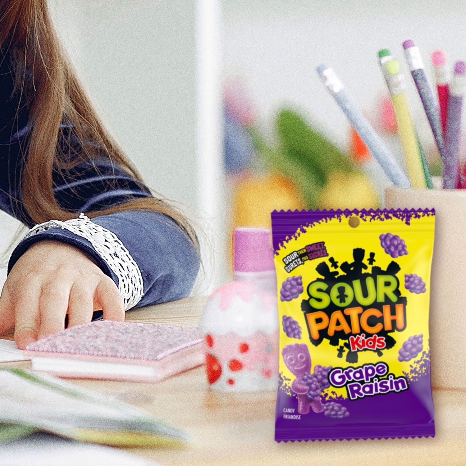 Sour Patch Kids, Grape Flavor 154g/5.4 oz., Bag - Front