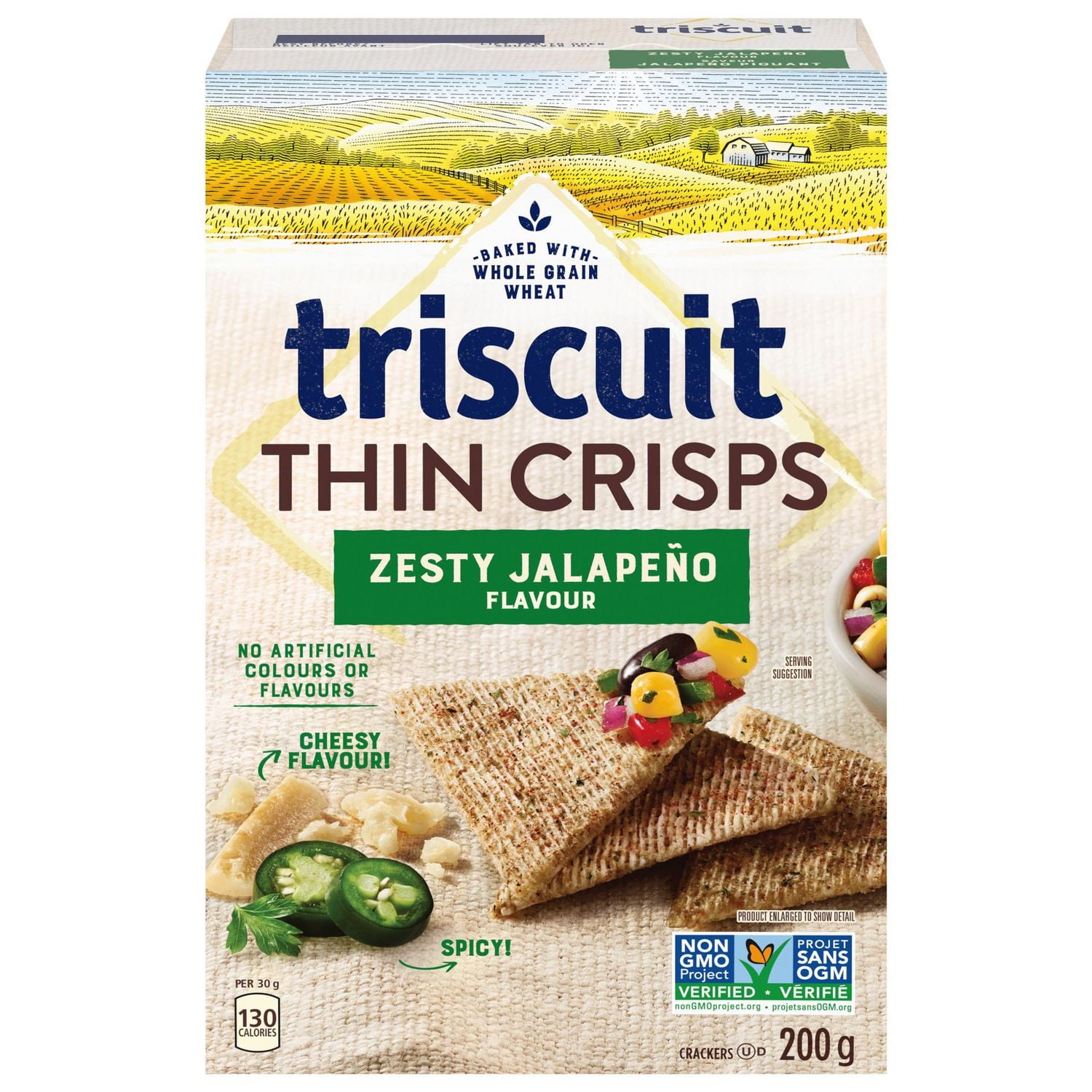 Triscuit Thin Crisps Zesty Jalapeno front