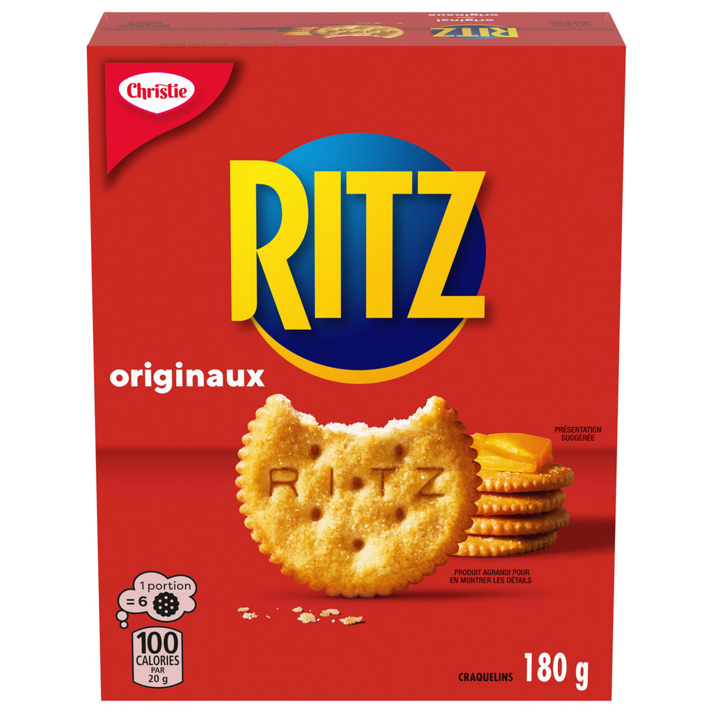 Christie Ritz Original Crackers, 180g/6.3 oz. - Front Of Box