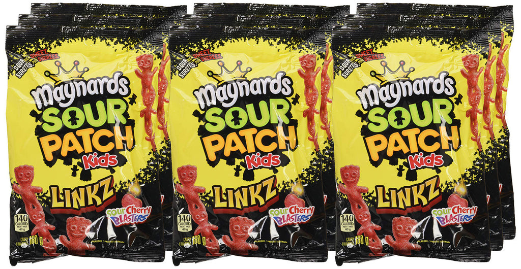 Maynards Linkz Sour Cherry Blasters, 180g, 9ct Imported from Canada