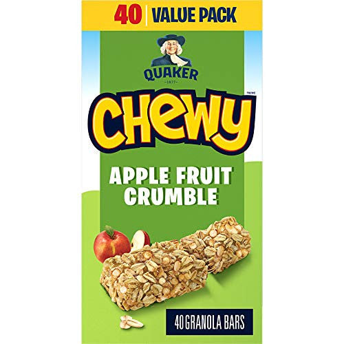 Quaker Chewy Apple Fruit Crumble, 960g/33.9 oz., (40 Count) {Imported from Canada}