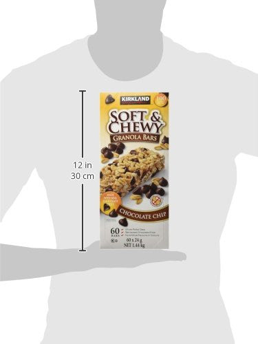 Kirkland Soft and Chewy Chocolate Chip Granola- 60x24g{Imported from Canada}