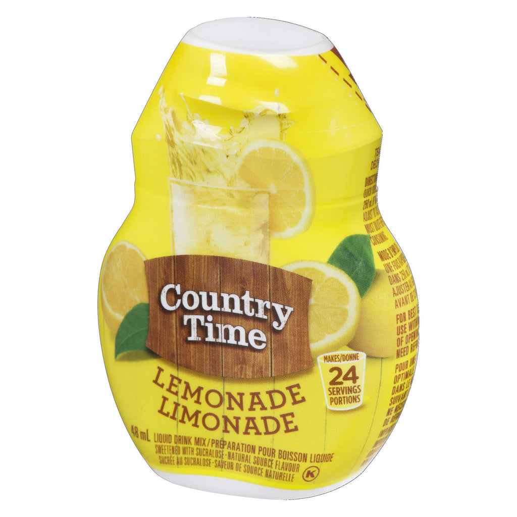 Country Time Liquid Drink Mix, Lemonade, 48mL (Pack of 12), {Imported from Canada}
